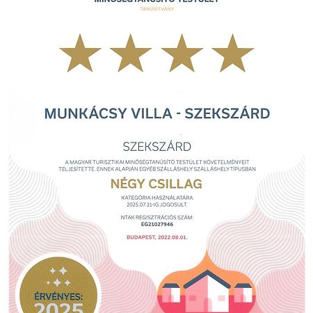 Munkacsy Villa - Szekszárd Dış mekan fotoğraf